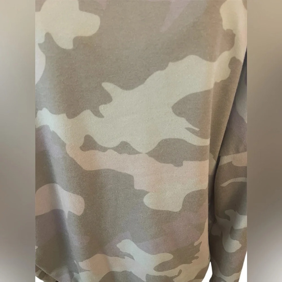Ecowish Camo Crewneck Sweatshirt Size Large - Picture 2 of 5